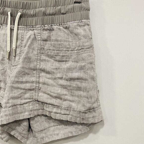 ATHLETA 4 Cabo Linen 4" Shorts Pull On Drawstring Beach Casual Summer Lounge - Picture 4 of 16